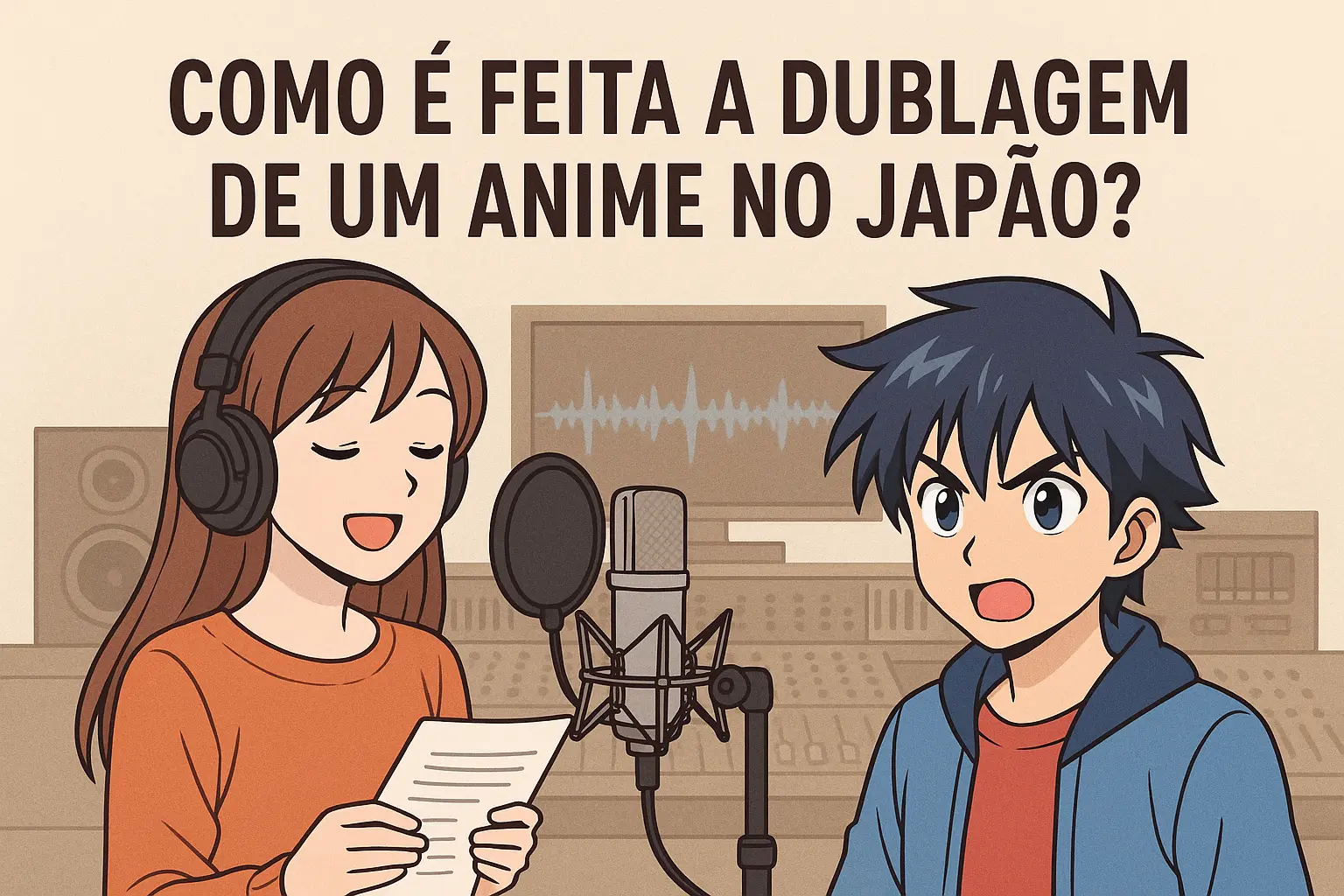 Como é feita a dublagem de um anime no Japão?